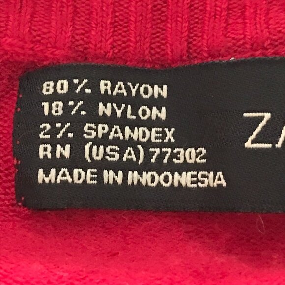 Zara High Neck Full Zipper Cropped Sweater - Picture 6 of 9